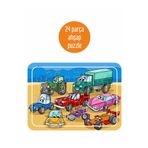 LİPYOS Sevimli Arabalar 24 Parça Ahşap Puzzle