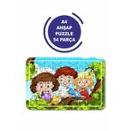 Lipyos Sevimli Kuşlar Ve Biz A4 54 Parça Puzzle, Oyuncak, Yapboz