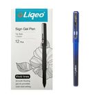 Liqeo Sign Gel Pen 12x1.0 mm Mavi İmza Kalemi