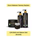 Liquid Keratin #000432 Yıpranan Yanan Saçlara Keratin Bakım Seti (Onarici) Çift Etki