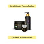Liquid Keratin #000439 Keratin Bakım Ekstra 3'lü Set - Kuru Yıpranmış Kabaran Sertleşen Saçlar Için - Onarıcı Canlandırıcı