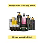 Liquid Keratin EKST00435 Ekstra Mega Full - Kökten Uca Keratin Saç Bakım Seti - Onarıcı Güçlendirici
