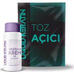 Liquid Keratin Keratinli Gri Toz Açıcı Oksidan Krem - Saç Rengi Boya Açıcı Set (30GR 60ML)