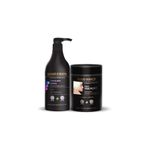 Liquid Keratin Keratinli Gri Toz Açıcı Oksidan Krem - Yakmadan Saç Rengi Açma Seti (500 500=1000ML) Kuaför Boy
