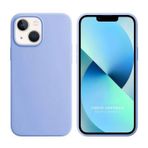 Liquit Lansman iPhone 14 Plus için Silikon Kılıf, 6.7 inç, Açık Mavi, Koruyucu Telefon Kapağı