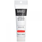 Liquitex 1045983 Professional Heavy Body akrilik boya, sanatçı kalitesinde, mükemmel ışık haslığı, yağlı kıvamda, 59 ml tüp - Fluo kırmızı