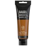 Liquitex 1046330 Basics - Acrylfarbe, monopigmentierte Künstlerpigmente, lichtecht, mittlere Viskosität, Achivqualität, seidenglänzender Finish, 118ml Tube, siena natur