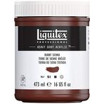 Liquitex 4412127 Professional Heavy Body akrilik boya, sanatçı kalitesinde, mükemmel ışık haslığı, tereyağı kıvamında, 473 ml tencere - Siena yanmış