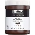 Liquitex 4412128 Professional Heavy Body akrilik boya, sanatçı kalitesinde, mükemmel ışık haslığı ile solmazlık, 473 ml tencere - Umbra yakılmış