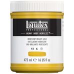 Liquitex 4412234 Professional Heavy Body akrilik boya, sanatçı kalitesinde, mükemmel ışık haslığı, tereyağı kıvamında, 473 ml tencere - irisyonlu altın