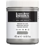 Liquitex 4412239 Professional Heavy Body Akrilik Boya, Sanatçı Kalitesinde, Mükemmel Işık Haslığı, Yağlı Tutarlılık, 473 ml Saksı, Zengin Gümüş