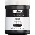 Liquitex 4412276 Professional Heavy Body Akrilik Boya, Sanatçı Kalitesinde, Mükemmel Işık Haslığı, Yağlı Tutarlılık, 473 ml Saksı, Mars Siyahı