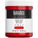 Liquitex 4412292 Professional Heavy Body Akrilik Boya, Sanatçı Kalitesinde, Mükemmel Işık Haslığı, Yağlı Tutarlılık, 473 ml Saksı - Naftol Kırmızısı Karmin