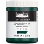 Liquitex 4412317 Professional Heavy Body Akrilik Boya, Sanatçı Kalitesinde, Mükemmel Işık Haslığı, Yağlı Tutarlılık, 473 ml Saksı, Ftalo Yeşili (Mavi Tonu)