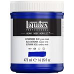Liquitex 4412380 Professional Heavy Body akrilik boya, sanatçı kalitesinde, mükemmel ışık haslığı, tereyağı kıvamında, 473 ml tencere - lacivert (yeşil ton)