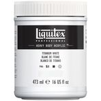 Liquitex 4412432 Professional Heavy Body Akrilik Boya, Sanatçı Kalitesinde, Mükemmel Işık Haslığı, Yağlı Tutarlılık, 473 ml Saksı, Titanyum Beyaz
