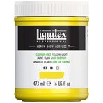 Liquitex 4412889 Professional Heavy Body Akrilik Boya, Sanatçı Kalitesinde, Mükemmel Işık Haslığı, Yağlı Tutarlılık, 473 ml Saksı, Kadmiyum İçermez, Açık Sarı