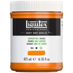 Liquitex 4412892 Professional Heavy Body Akrilik Boya, Sanatçı Kalitesinde, Mükemmel Işık Haslığı, Yağlı Tutarlılık, 473 ml Kap - Kadmiyum İçermeyen Turuncu