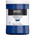 Liquitex 4413316 Professional Heavy Body akrilik boya, sanatçı kalitesinde, mükemmel ışık haslığı, yağlı kıvamda, 946 ml tencere - ftalo mavisi (yeşil ton)