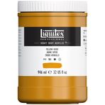 Liquitex 4413416 Professional Heavy Body Akrilik Boya, Sanatçı Kalitesinde, Mükemmel Işık Haslığı, Yağlı Kıvamda, 946 ml Saksı, Oksit Sarısı