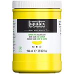 Liquitex 4413889 Professional Heavy Body Akrilik Boya, Sanatçı Kalitesinde, Mükemmel Işık Haslığı, Yağlı Tutarlılık, 946 ml Saksı, Kadmiyum İçermez, Açık Sarı