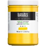 Liquitex 4413890 Professional Heavy Body Akrilik Boya, Sanatçı Kalitesinde, Mükemmel Işık Haslığı, Yağlı Tutarlılık, 946 ml Kap - Kadmiyum İçermeyen Sarı Orta