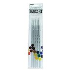 Liquitex 692002 Basic fırça, akrilik boyalar için sentetik fırça, uzun ömürlü, sağlam ve şeklini korur – fırça seti