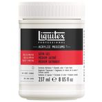 Liquitex 7908 Jel Madde Saten Akrilik Boyalar için, eskimeye dayanıklı, suya dayanıklı, sararmaz, esnek, saten kaplama ile renk hacmini artırır - 237 ml tencere
