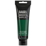 Liquitex 8870029 Basics akrilik boya, monopigmente sanatçı pigmentleri, solmaz, orta viskozite, arşiv kalitesi, ipek parlaklığında kaplama, 118 ml tüp - koyu yeşil kalıcı