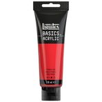 Liquitex 8870061 Basics Akrilik Boya Pyrrol Kırmızısı – 118 ml Tüp, Solmaz, Orta Viskozite, İpek Parlaklığı, Monopigmente, Arşiv Kalitesi