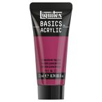 Liquitex 8870479 Basics akrilik boya - Quinacridone magenta, 22 ml tüp, solmaz, suya dayanıklı, ahşap, metal, seramik, plastik, tuval boyama ve dekorasyon için