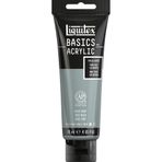 Liquitex Basics 1046142 monopigmente akrilik boya, sanatçı pigmentleri, solmaz, orta viskozite, aşivkalitesi, ipek parlaklığında kaplama, 118 ml tüp, mavi gri