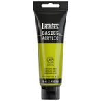 Liquitex Basics 1046218 monopigmente akrilik boya, sanatçı pigmentleri, solmaz, orta viskozite, aşivkalitesi, ipek parlaklığında kaplama, 118 ml tüp, açık zeytin yeşili