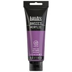 Liquitex Basics 1046263 monopigmente akrilik boya, sanatçı pigmentleri, solmaz, orta viskozite, aşivkalitesi, ipek parlaklığında kaplama, 118 ml tüp, mor gri