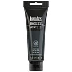 Liquitex Basics 1046310 monopigmente akrilik boya, sanatçı pigmentleri, solmaz, orta viskozite, aşivkalite, ipek parlaklığında kaplama, 118 ml tüp, payne's gri