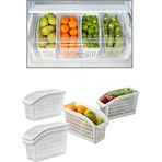 Lirazon Buzdolabı İçi Düzenleyici Dolap İçi Düzenleyici Organizer 4'lü