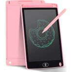 Lisa Butik 10'inç Grafik Tablet Çocuk ve Yetişkinler Için LCD Yazı ve Wiriting Resim Çizim Tahtası - Pembe
