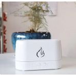 Lisa Butik Hava Nemlendirici Alev Difüzör Flame Aroma Buhar Makinesi 200ML Yatak Odası Araba Kreş Ofis Yoga - Siyah