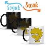 Lisa Simpson Entediada Sihirli Porselen Kupa