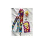 Lisa Simpson-Simpsonlar Boyun Askısı Yoyo ve Kartlık Set