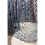 Lisabella Home Antrasit Gri Fevkalade 1x2 Pile Dikişli Örme Tül Perde - 30 x 30 cm