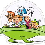 Lisans Ürünleri Hanna Barbera Jetsons Aile Gemi Çıkartması C&D Visionary Inc.