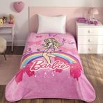 Lisanslı Barbie Sun Tek Kişilik Battaniye - Çok Renkli - 160 x 220 cm