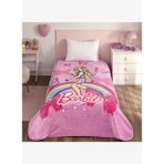 Lisanslı Barbie Sun Tek Kişilik Battaniye