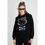 Lisanslı Baskılı 3D Kapüşonlu Kalın Sweatshirt