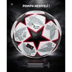 Lisanslı Futbol Topu Fenerbahçe Galatasaray Beşiktaş Topları Makine Dikişli Iç ve Dış Zemin Kullanımı Için Pompa Hediyeli - Siyah - Beyaz