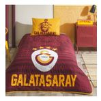 Lisanslı Galatasaray Stripe Tek Kişilik Yatak Örtüsü Seti