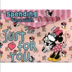 Lisanslı Minnie Mouse A4 Çıtçıtlı Dosya Açık Pembe