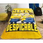 Lisanslı Tek Kişilik Minions Battaniye 160X220 cm - 160 x 220 cm - Sarı