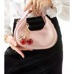 Lisbond Elegance Betty Model Toz Pembe Charm Hediyeli Kadın El Ve Omuz Çantası